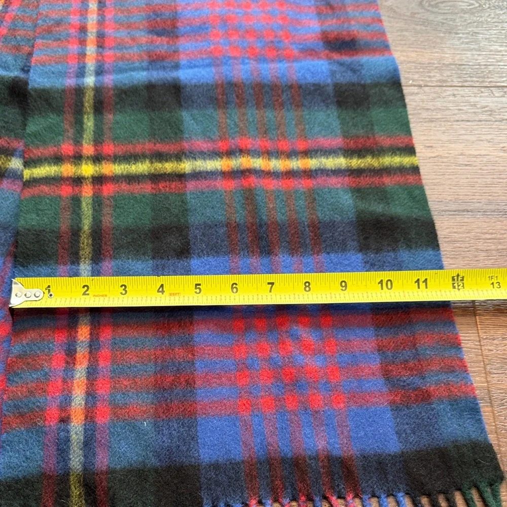 Louisa Perini Cashmere Unisex Elegant Tartan Plaid Scarf -